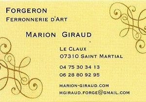 Carte Marion Giraud